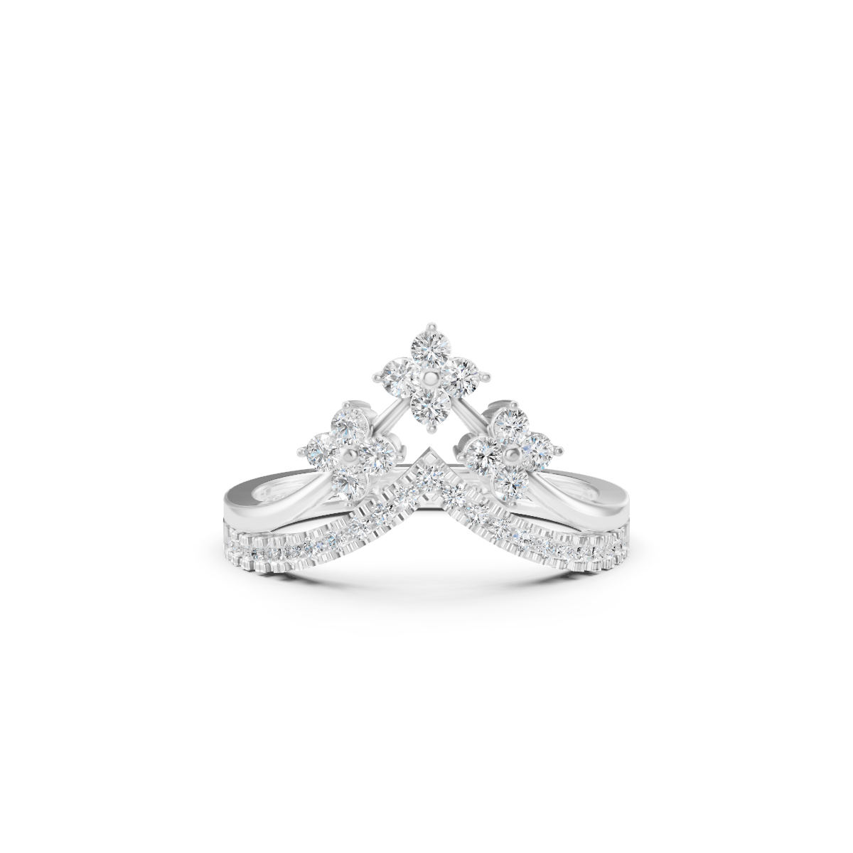 Tiara Lab Grown Diamond Crown Statement Ring